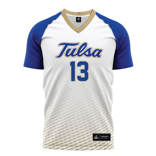 Tulsa - NCAA Women's Soccer : Presley Boyd - White Soccer Jersey-0