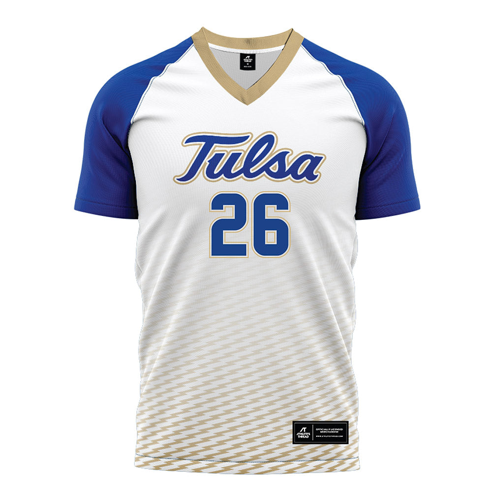 Tulsa - NCAA Women's Soccer : Avery Hudkins - White Soccer Jersey-0