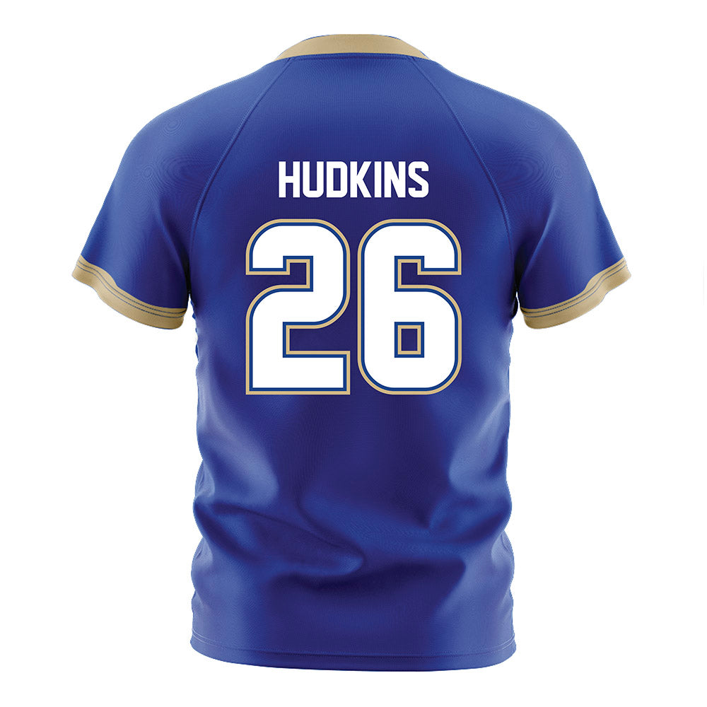 Tulsa - NCAA Women's Soccer : Avery Hudkins - Blue Soccer Jersey-1
