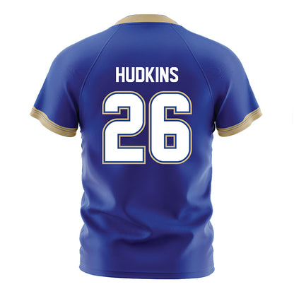 Tulsa - NCAA Women's Soccer : Avery Hudkins - Blue Soccer Jersey-1