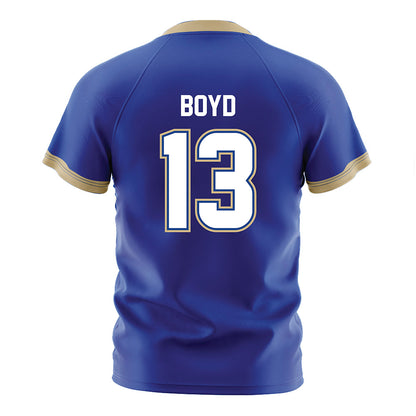 Tulsa - NCAA Women's Soccer : Presley Boyd - Blue Soccer Jersey-1