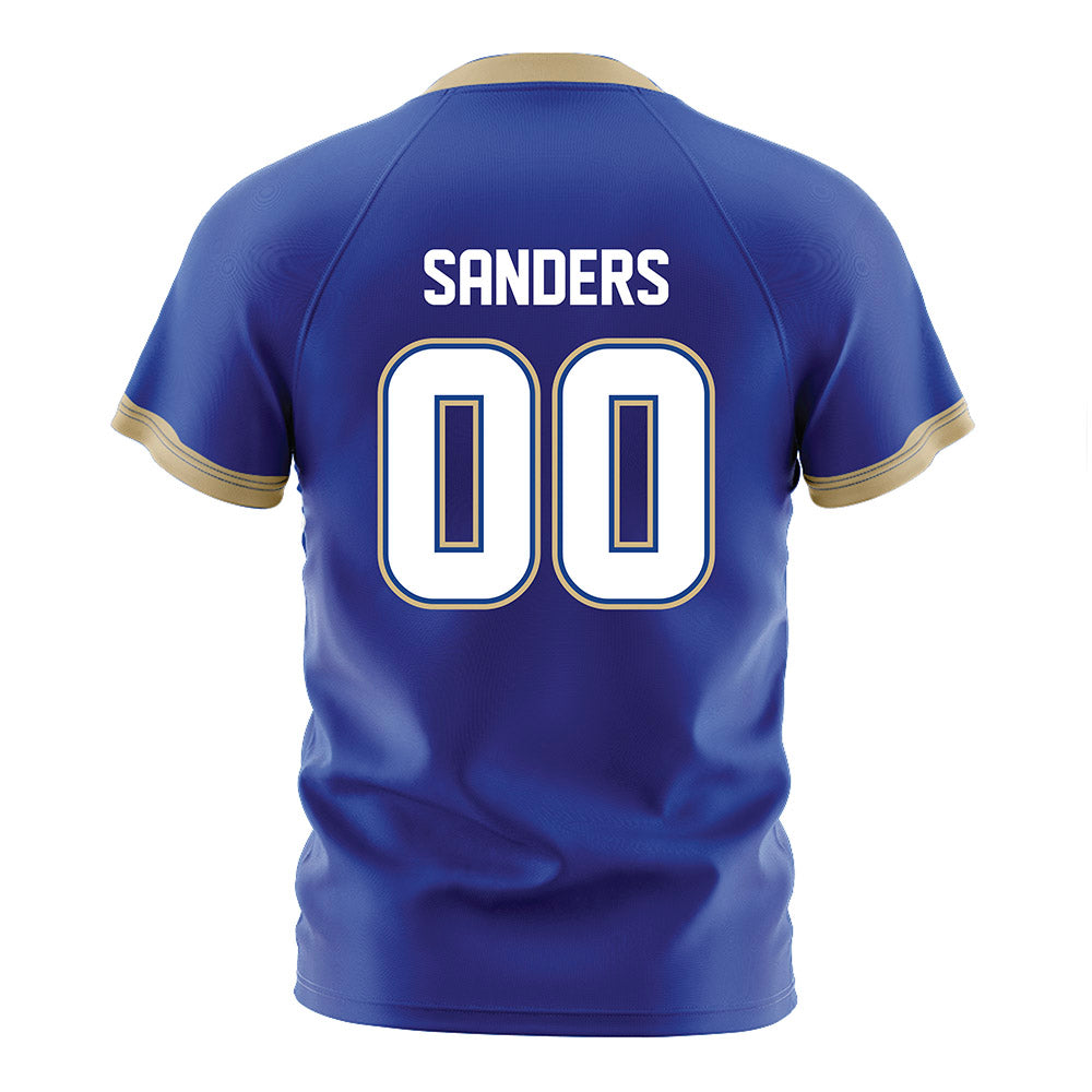 Tulsa - NCAA Women's Soccer : Tatum Sanders - Blue Soccer Jersey-1