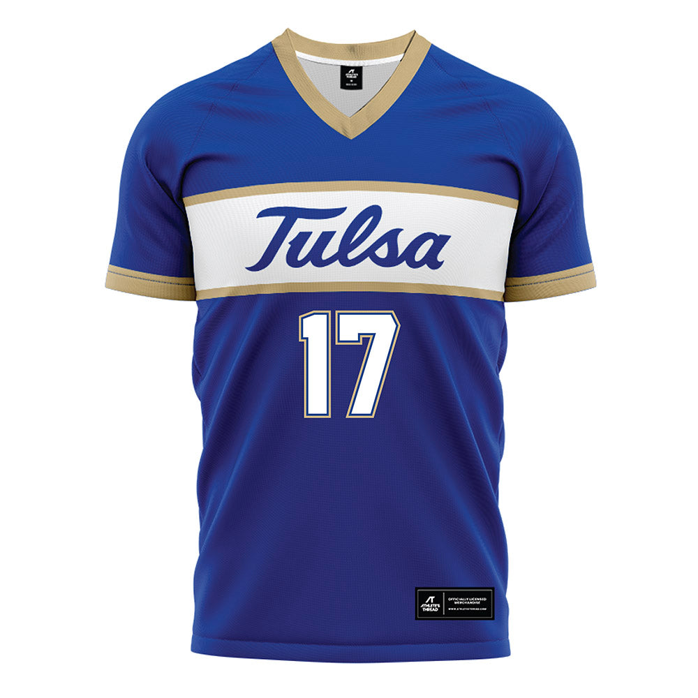 Tulsa - NCAA Women's Soccer : Piper Szafranski - Blue Soccer Jersey-0
