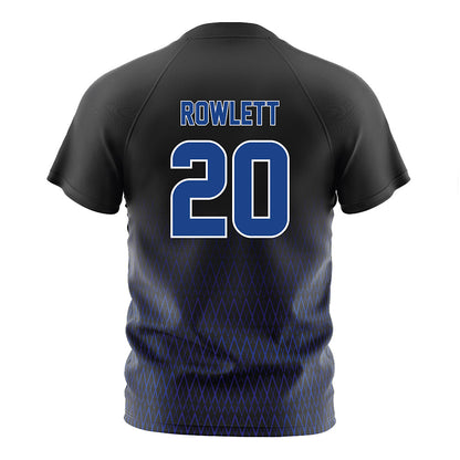Tulsa - NCAA Women's Soccer : Brenna Rowlett - Black Soccer Jersey-1