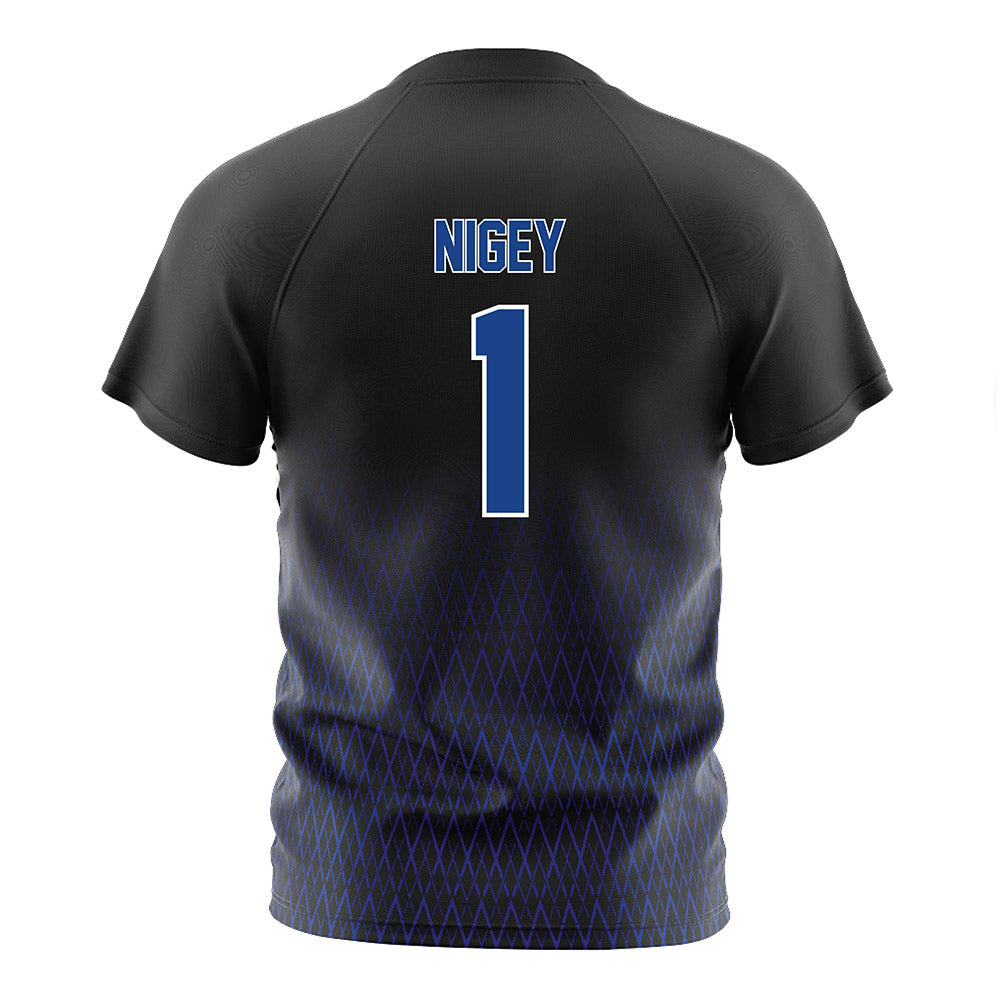 Tulsa - NCAA Women's Soccer : Madalyn Nigey - Black Soccer Jersey-1