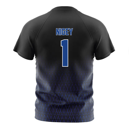 Tulsa - NCAA Women's Soccer : Madalyn Nigey - Black Soccer Jersey-1