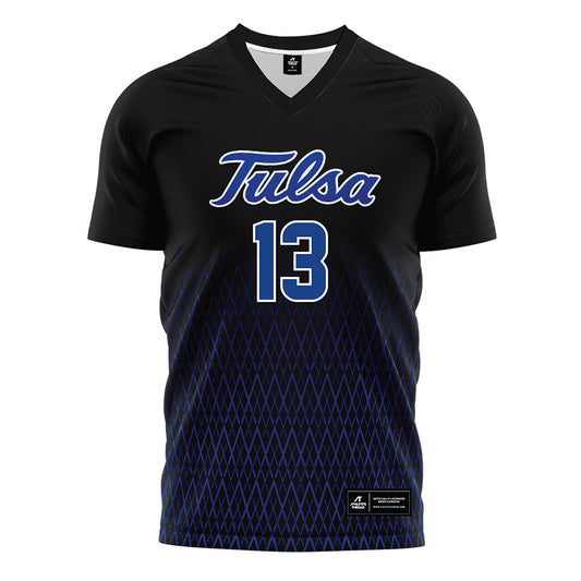 Tulsa - NCAA Women's Soccer : Jordan Martens - Black Soccer Jersey