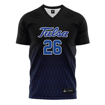 Tulsa - NCAA Women's Soccer : Avery Hudkins - Black Soccer Jersey-0