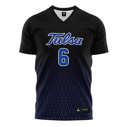 Tulsa - NCAA Women's Soccer : Kaleigh Hart - Black Soccer Jersey-0