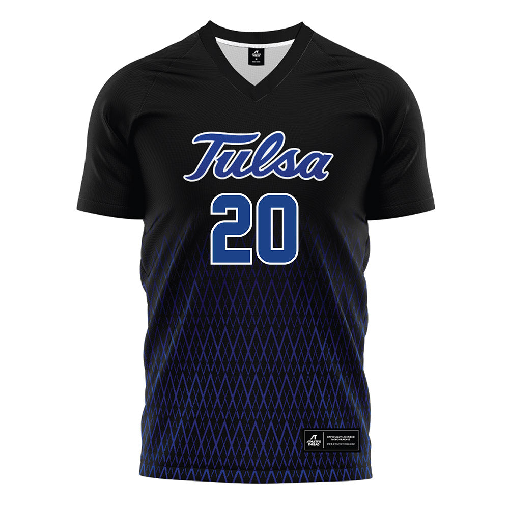 Tulsa - NCAA Women's Soccer : Brenna Rowlett - Black Soccer Jersey-0