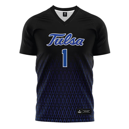 Tulsa - NCAA Women's Soccer : Madalyn Nigey - Black Soccer Jersey-0