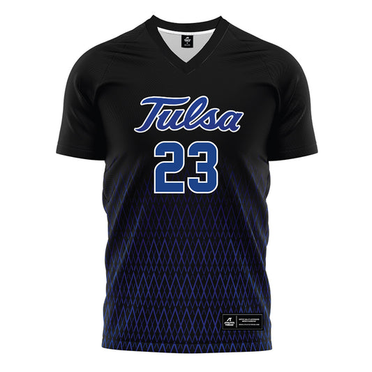 Tulsa - NCAA Women's Soccer : Jordan Martens - Black Soccer Jersey-0