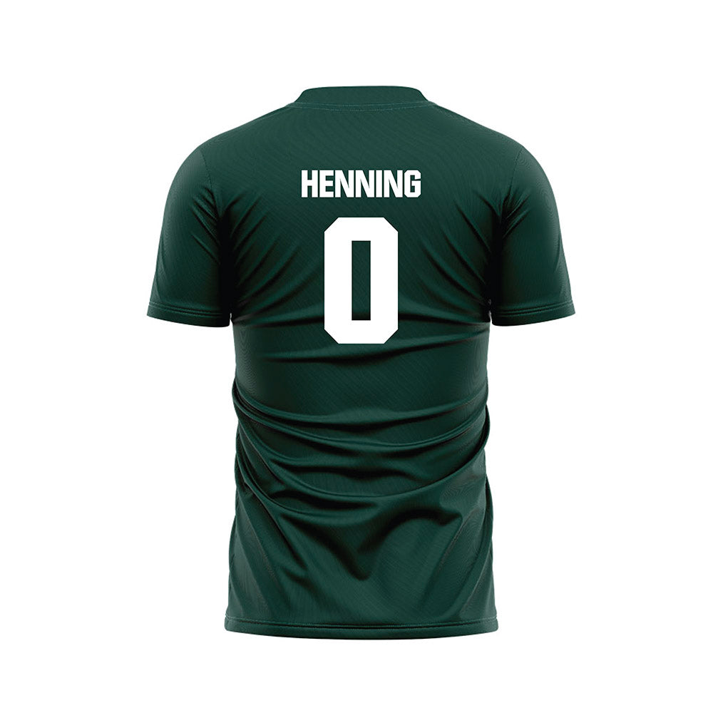 Michigan State - NCAA Women's Soccer : Noelle Henning - Green Soccer Jersey-1