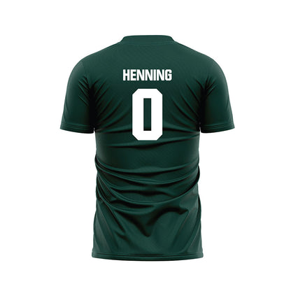 Michigan State - NCAA Women's Soccer : Noelle Henning - Green Soccer Jersey-1