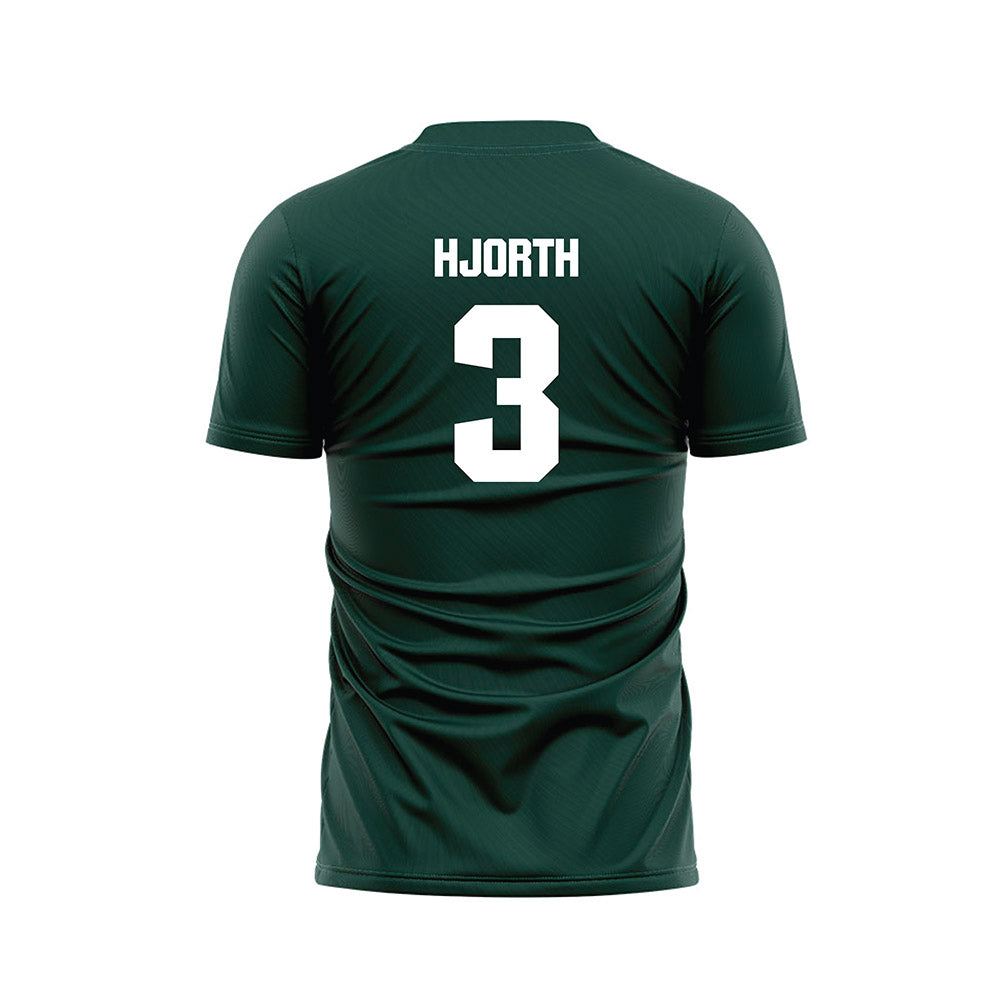 Michigan State - NCAA Women's Soccer : Taya Hjorth - Green Soccer Jersey