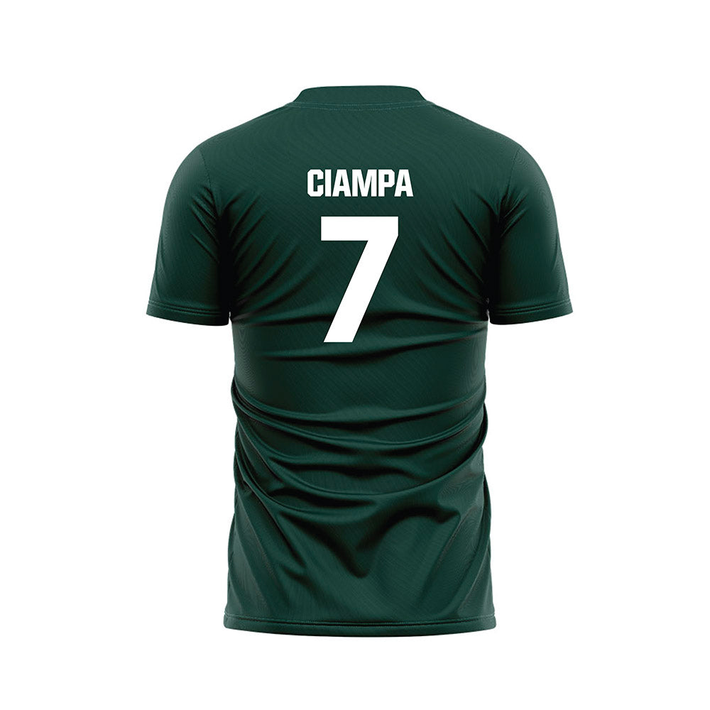 Michigan State - NCAA Women's Soccer : Aubree Ciampa - Green Soccer Jersey-1