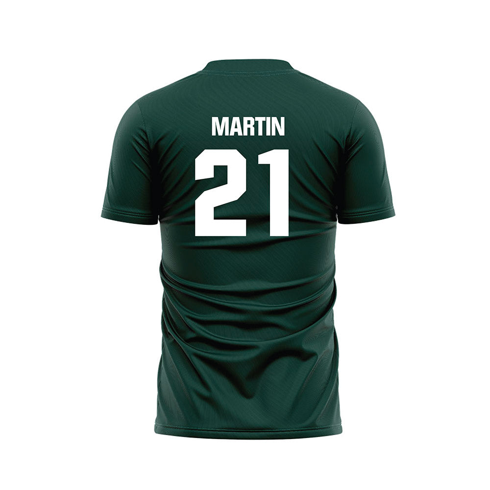 Michigan State - NCAA Women's Soccer : Maleeya Martin - Green Soccer Jersey-1