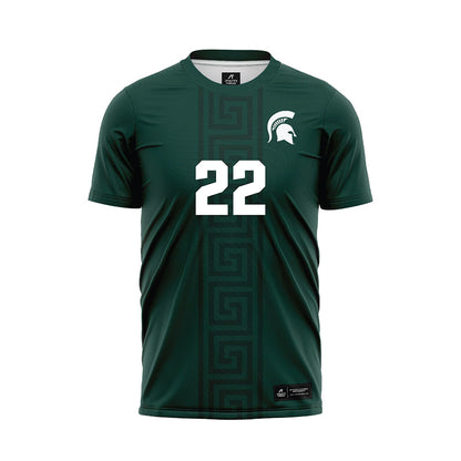 Michigan State - NCAA Women's Soccer : Ella Janz - Green Soccer Jersey