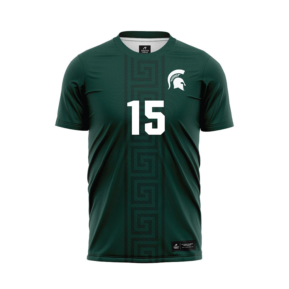 Michigan State - NCAA Women's Soccer : Julia Belli - Green Soccer Jersey