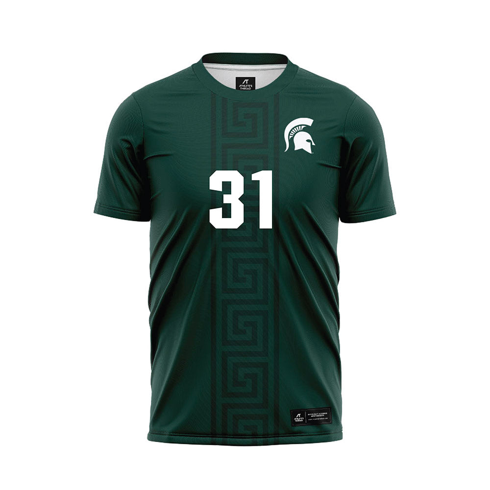 Michigan State - NCAA Women's Soccer : Ava Lutke - Green Soccer Jersey-0