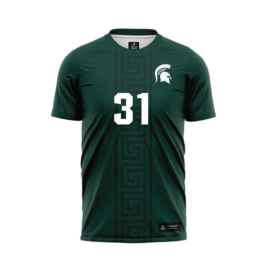Michigan State - NCAA Women's Soccer : Ava Lutke - Green Soccer Jersey-0