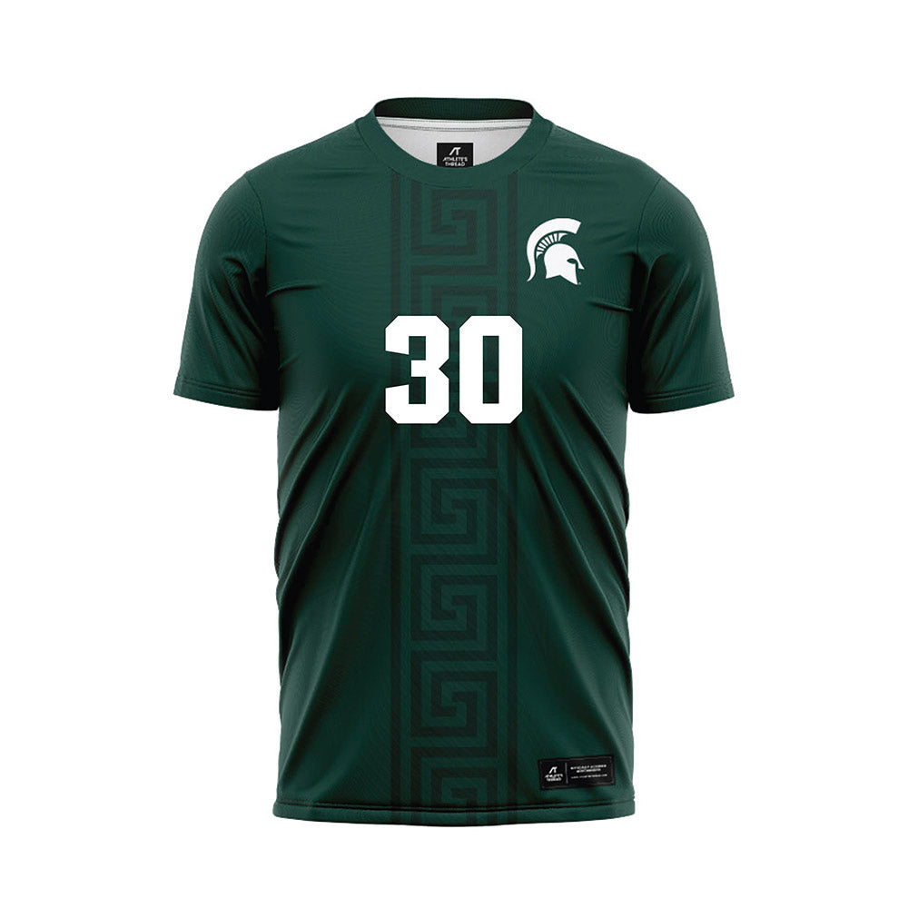 Michigan State - NCAA Women's Soccer : Ava Panduren - Green Soccer Jersey