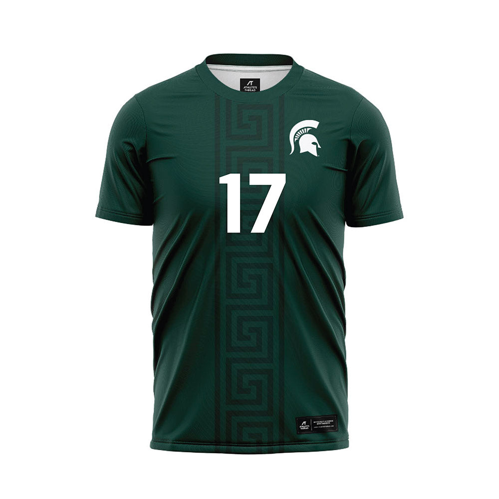Michigan State - NCAA Women's Soccer : Allie Mairn - Green Soccer Jersey-0