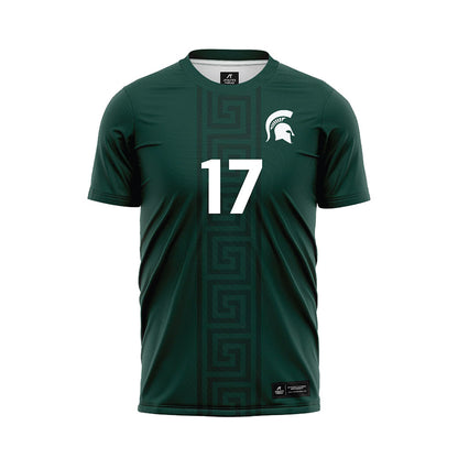 Michigan State - NCAA Women's Soccer : Allie Mairn - Green Soccer Jersey-0