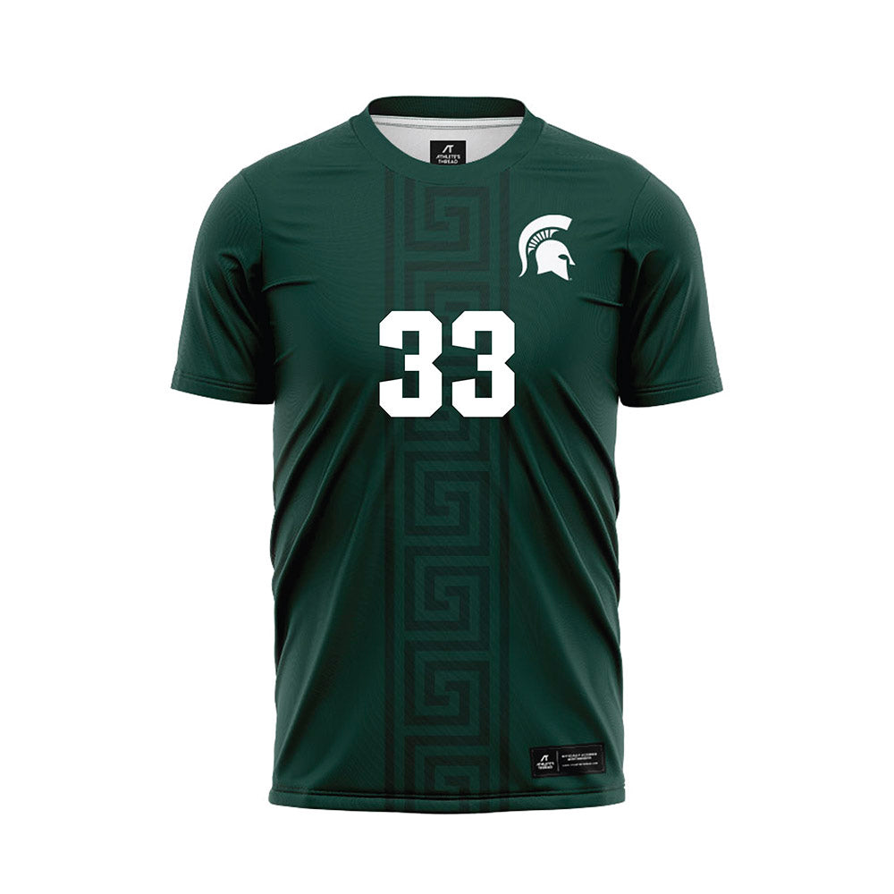 Michigan State - NCAA Women's Soccer : Lexi Grundler - Green Soccer Jersey