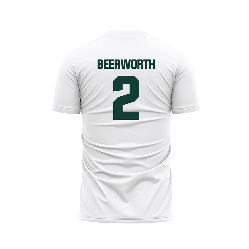 Michigan State - NCAA Women's Soccer : Sofia Beerworth - White Soccer Jersey-1