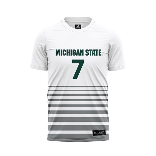 Michigan State - NCAA Women's Soccer : Aubree Ciampa - White Soccer Jersey-0
