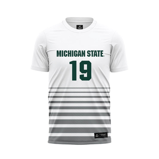Michigan State - NCAA Women's Soccer : Emerson Sargeant - White Soccer Jersey-0