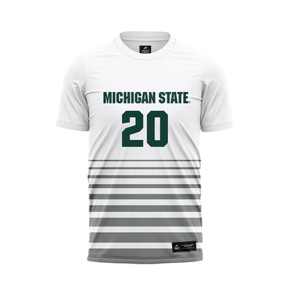 Michigan State - NCAA Women's Soccer : Shelby Vaughn - White Soccer Jersey-0