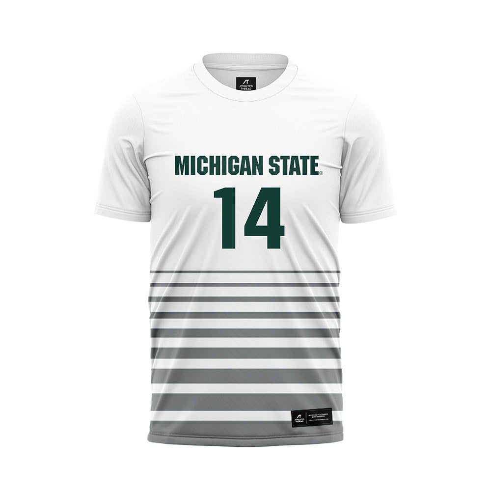 Michigan State - NCAA Women's Soccer : Mackenzie Anthony - White Soccer Jersey