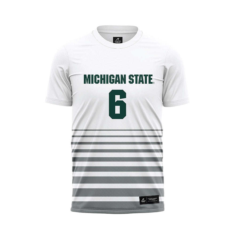Michigan State - NCAA Women's Soccer : Remini Tillotson - White Soccer Jersey-0