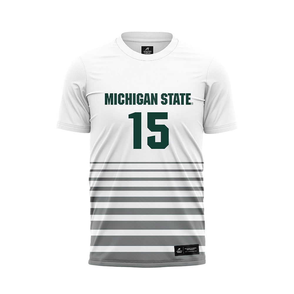 Michigan State - NCAA Women's Soccer : Julia Belli - White Soccer Jersey