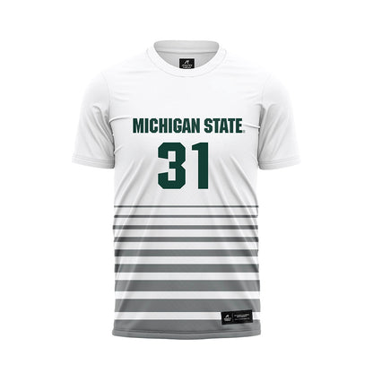 Michigan State - NCAA Women's Soccer : Ava Lutke - White Soccer Jersey-0