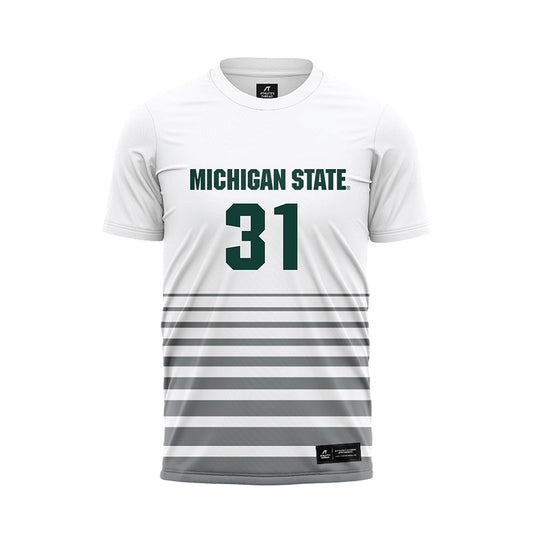 Michigan State - NCAA Women's Soccer : Ava Lutke - White Soccer Jersey-0
