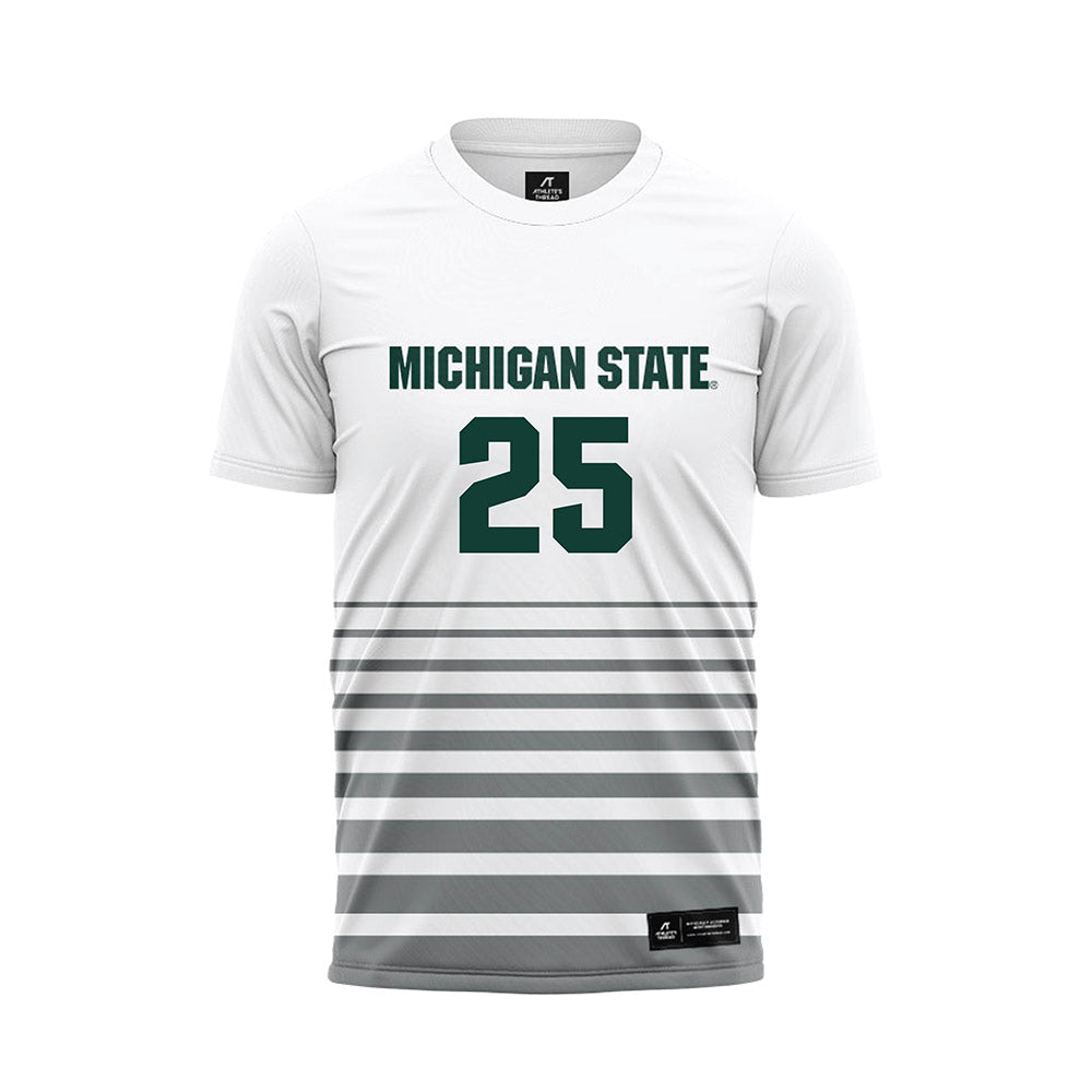 Michigan State - NCAA Women's Soccer : Samantha Maroni - White Soccer Jersey-0