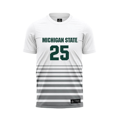 Michigan State - NCAA Women's Soccer : Samantha Maroni - White Soccer Jersey-0