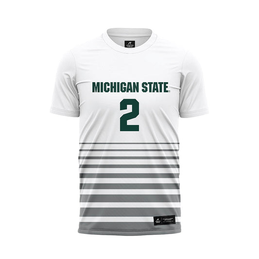 Michigan State - NCAA Women's Soccer : Sofia Beerworth - White Soccer Jersey-0