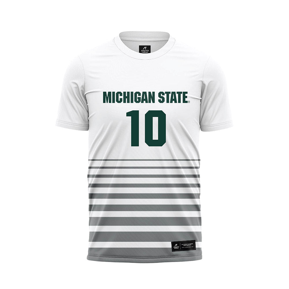 Michigan State - NCAA Women's Soccer : Abbey Dalton - White Soccer Jersey-0