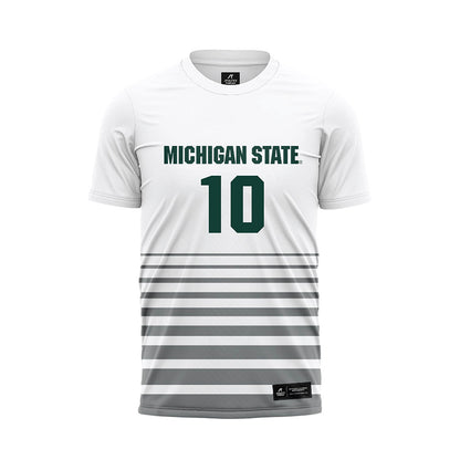 Michigan State - NCAA Women's Soccer : Abbey Dalton - White Soccer Jersey-0