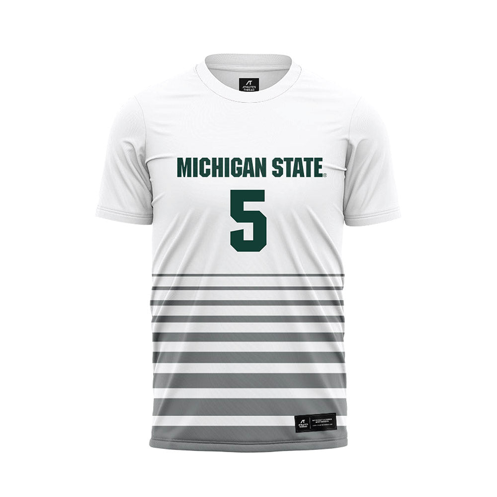 Michigan State - NCAA Women's Soccer : Regan Dalton - White Soccer Jersey