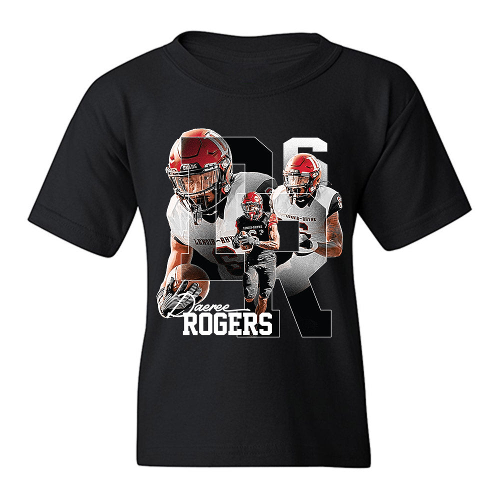 Lenoir Rhyne - NCAA Football : DeAree Rogers - Collage Youth T-Shirt-0