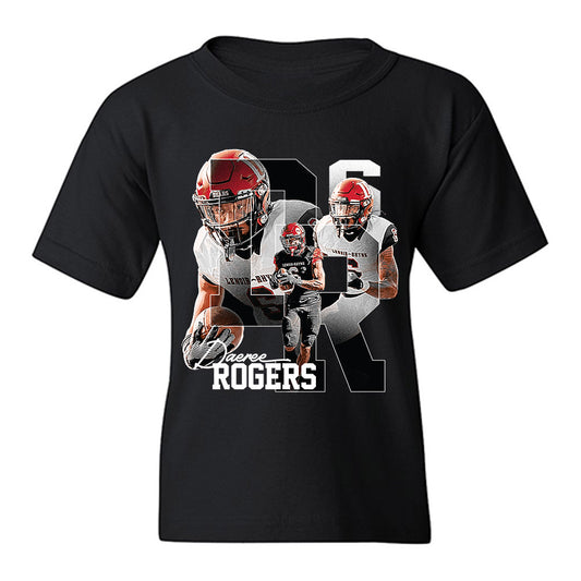 Lenoir Rhyne - NCAA Football : DeAree Rogers - Collage Youth T-Shirt-0