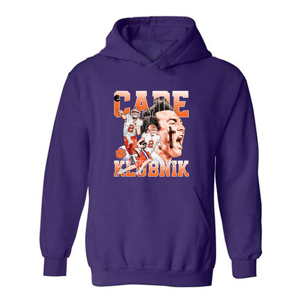 Clemson - NCAA Football : Cade Klubnik - Player Collage Hooded Sweatshirt