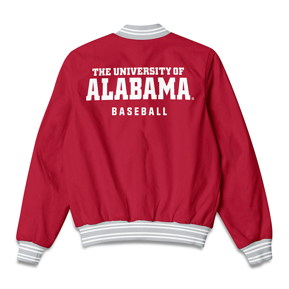 Alabama - NCAA Baseball : Connor Lehman - Bomber Jacket-1