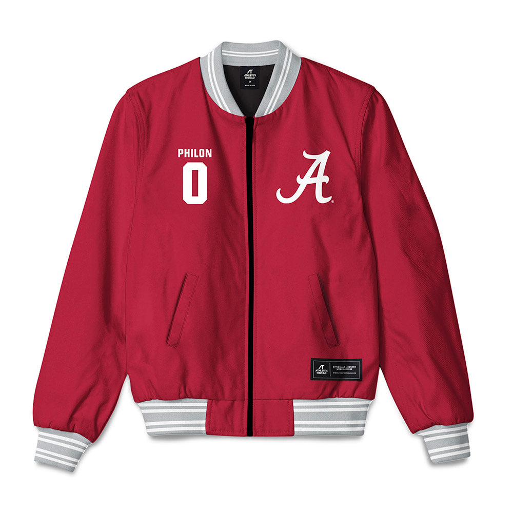 Alabama - NCAA Men's Basketball : Labaron Philon - Bomber Jacket