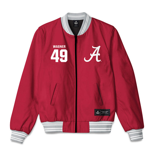 Alabama - NCAA Baseball : Nash Wagner - Bomber Jacket-0